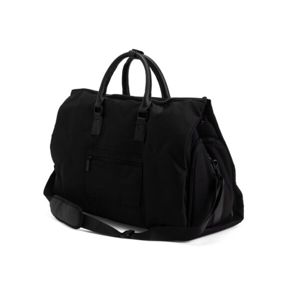 JACK ABRAHAMS Black 216x20x3 Nylon Convertible Garment Bag And Weekender - Picture 2 of 2